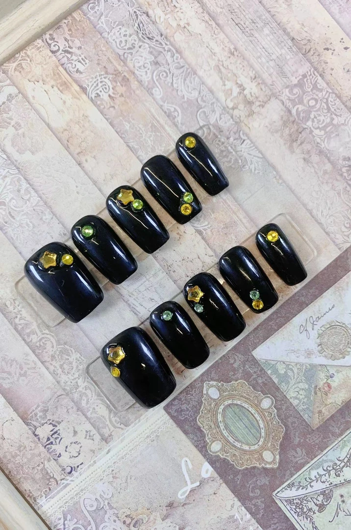 夜华丨施华洛高端轻奢纯手工穿戴甲