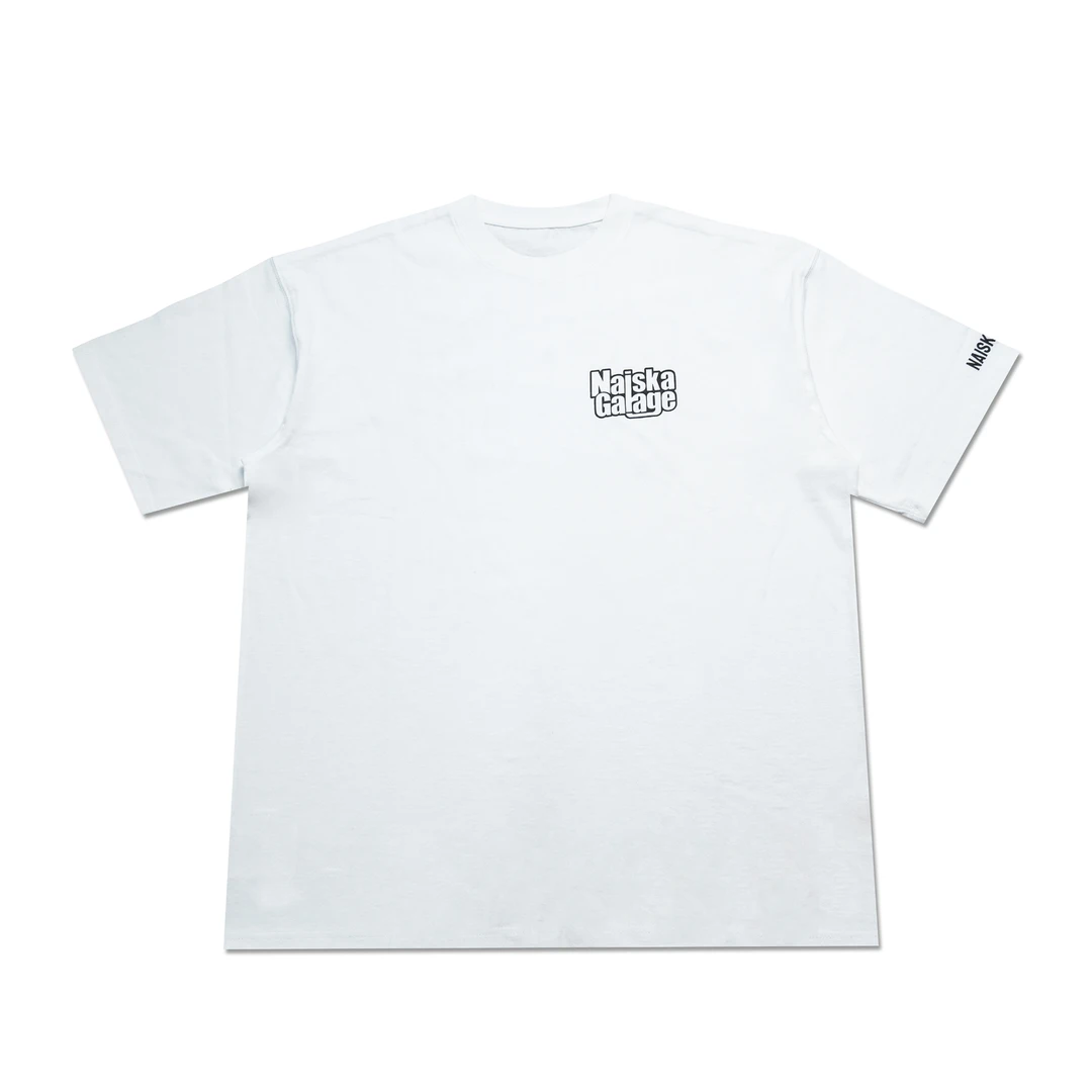 Naiska 23/SS 5周年经典款 发泡 重磅夏季汽车潮流短袖T恤 白色