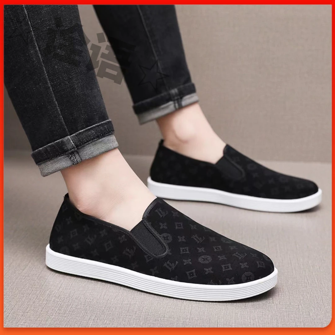 2024秋夏新款百搭高能感新款男士软底老北京布鞋男爸爸鞋中老年鞋