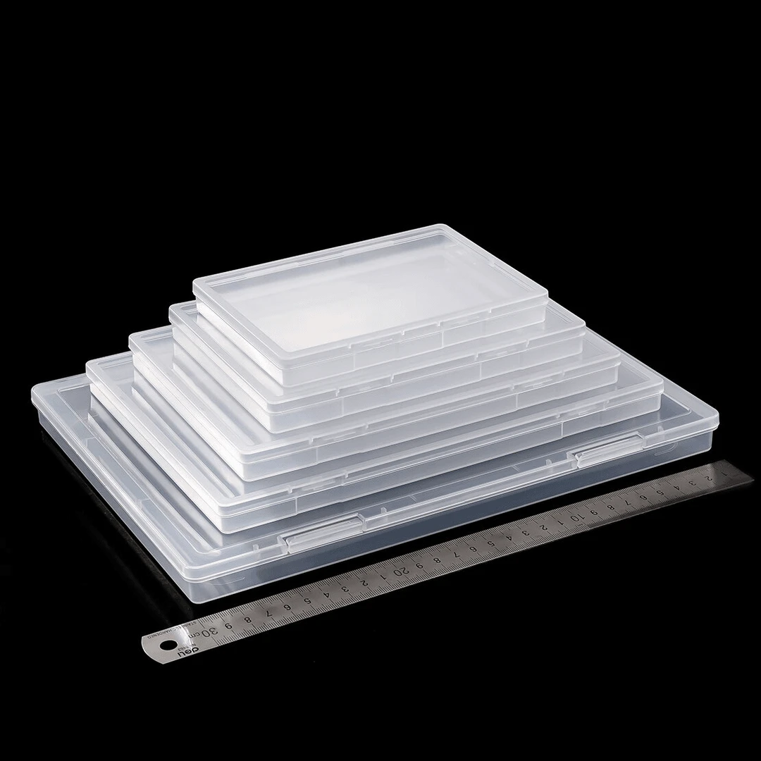 出生证明收纳盒塑料透明收纳防尘桌面A4A5A6B5B6重要文件票据收纳