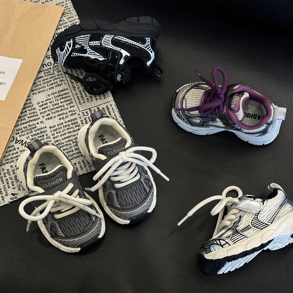 ABC运动鞋秋季新款男童老爹鞋女宝宝软底学步鞋中小童1-4岁鞋子鞋