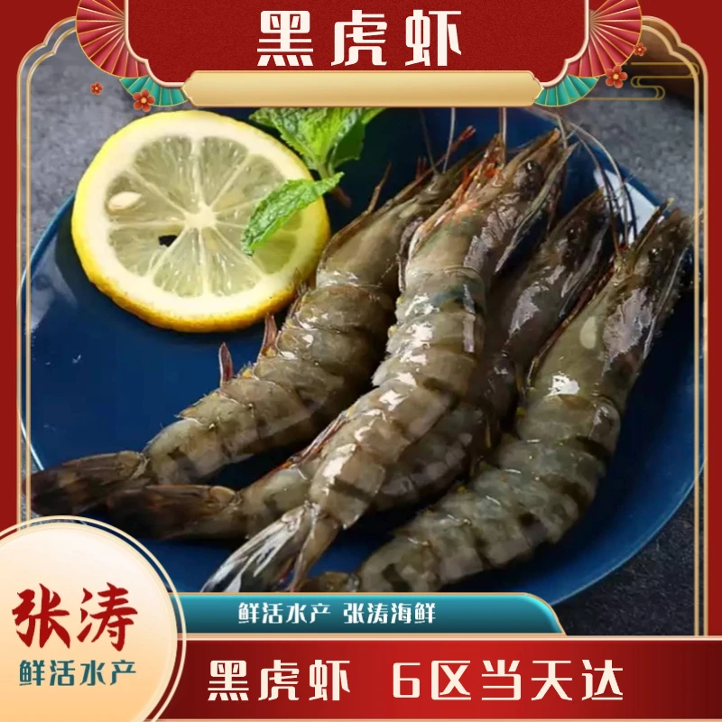 【黑虎虾】黑虎虾 天津 张涛海鲜 2-8斤