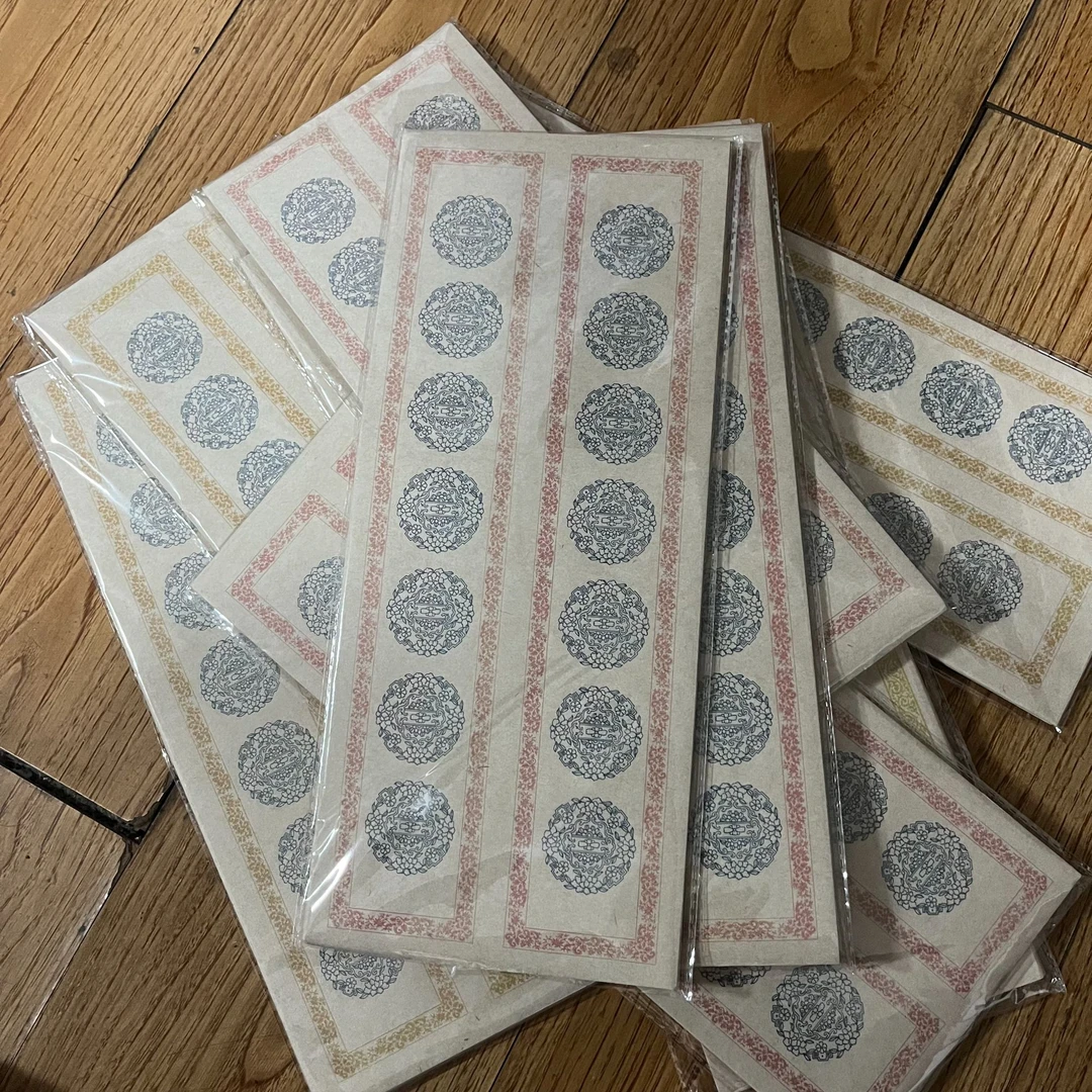 【5包】楮皮小对联宣纸50张14*34厘米