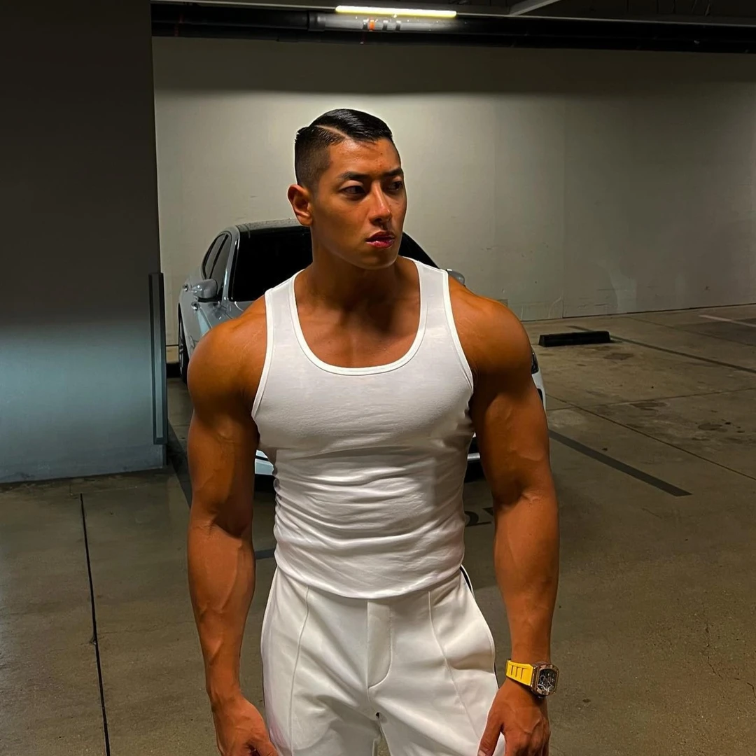 肌肉训练健身背心男紧身高弹器械训练打底纯色工字无袖背心白色潮