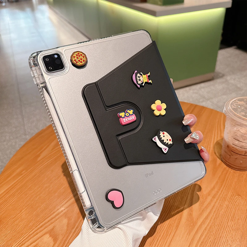 小丸子360旋转亚克力适用ipad第10代10.9带笔槽pro11保护壳9.7寸