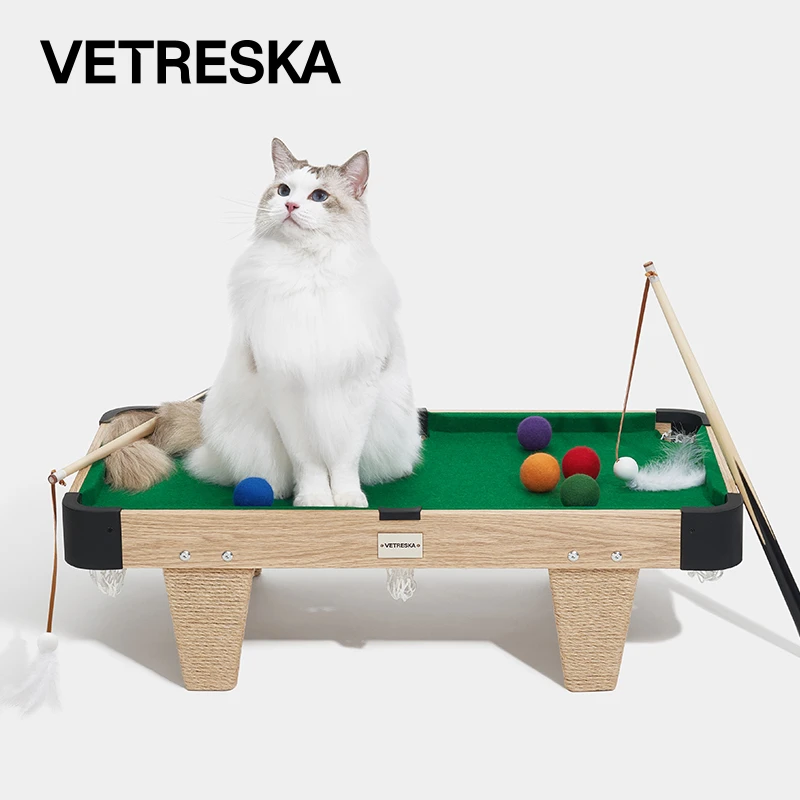 未卡喵诺克桌球玩具套装猫抓板耐磨不掉屑猫窝猫玩具抓咬磨爪逗猫