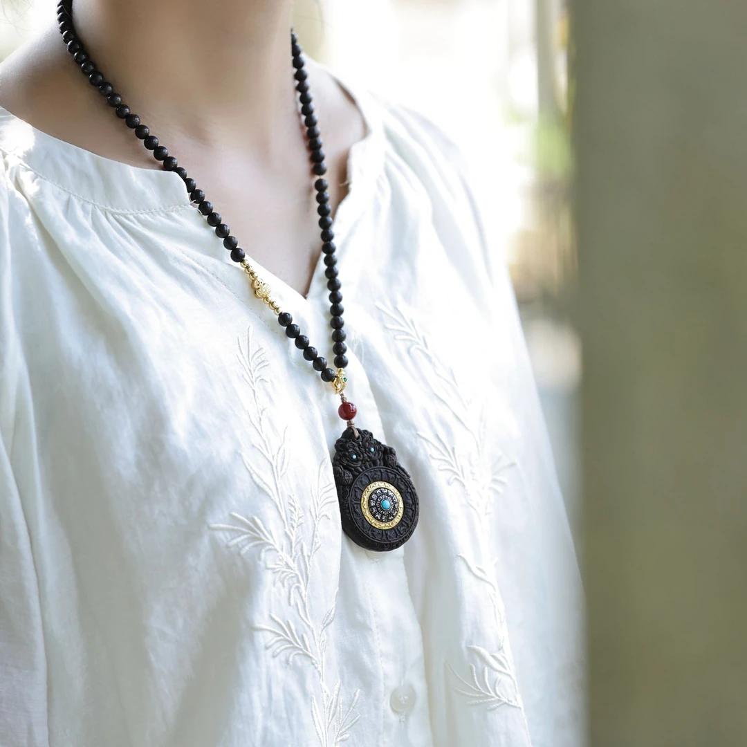 【百晓生】非遗合香-「药师傅重工吊坠」6mm国风息肌丸 重工药师佛