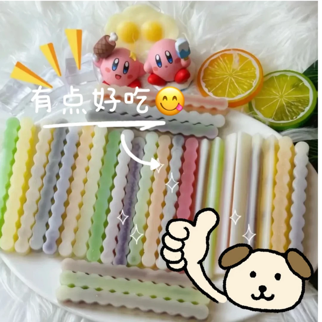 网红主播同款口感超好蜡棍双拼版咀嚼解压解馋可食用儿童蜡瓶糖