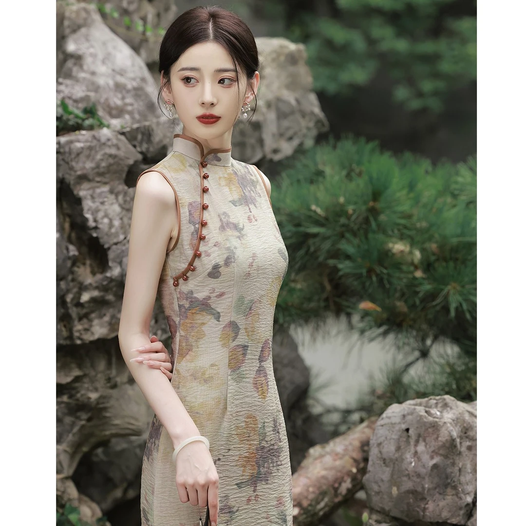 无袖旗袍新款女夏季新中式年轻款高端气质改良日常小个子国风显瘦
