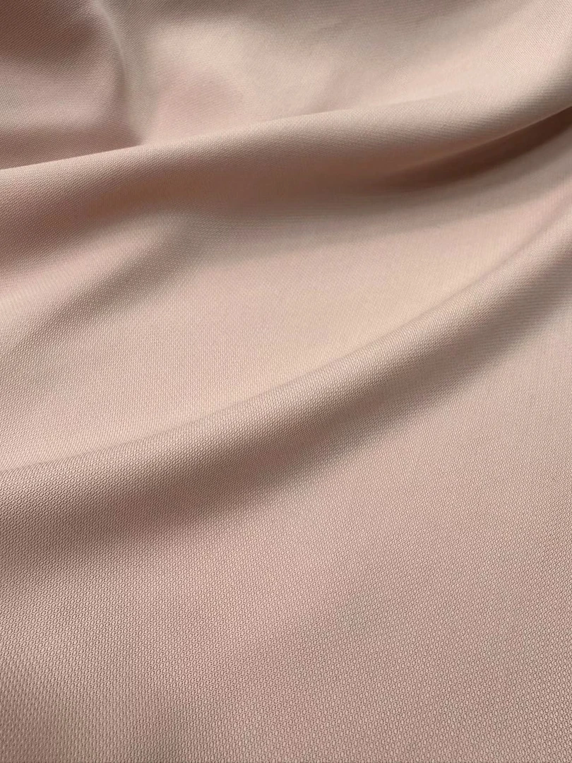 水粉色进口菠萝纹铜氨丝面料不支持七天无理由退换货