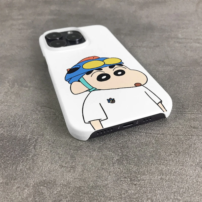 ins动感蜡笔小新适用苹果15promax手机壳iPhone14/13简约12创意11
