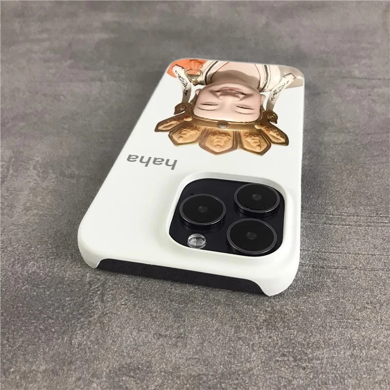 无语菩萨表情包适用苹果15ProMax手机壳iphone14/13/12新款11磨砂