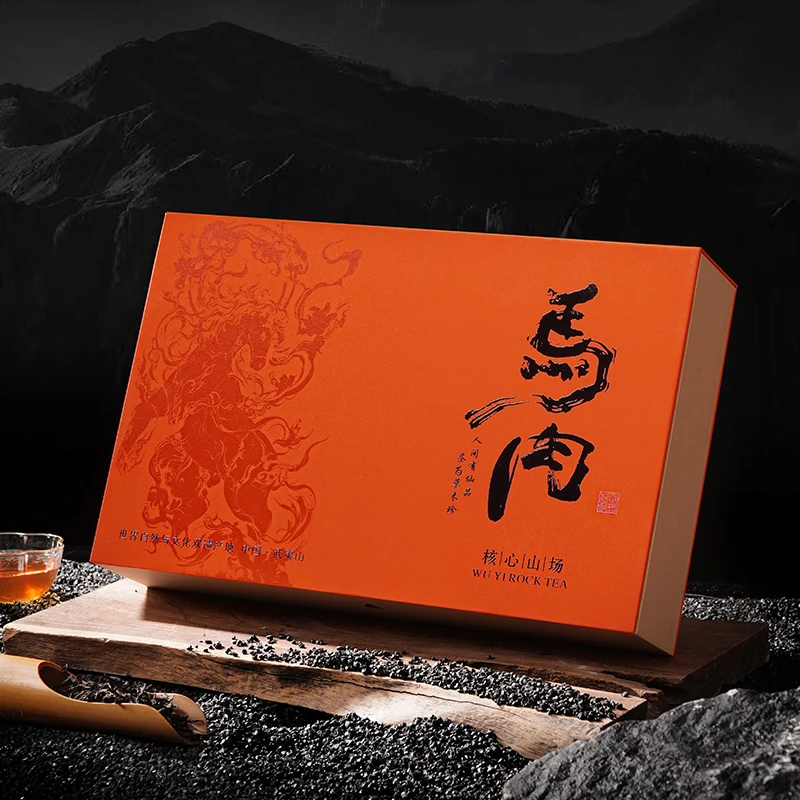 武夷岩茶肉桂茶叶礼盒装250g浓香型手工乌龙茶炭焙正岩水仙茶袋装