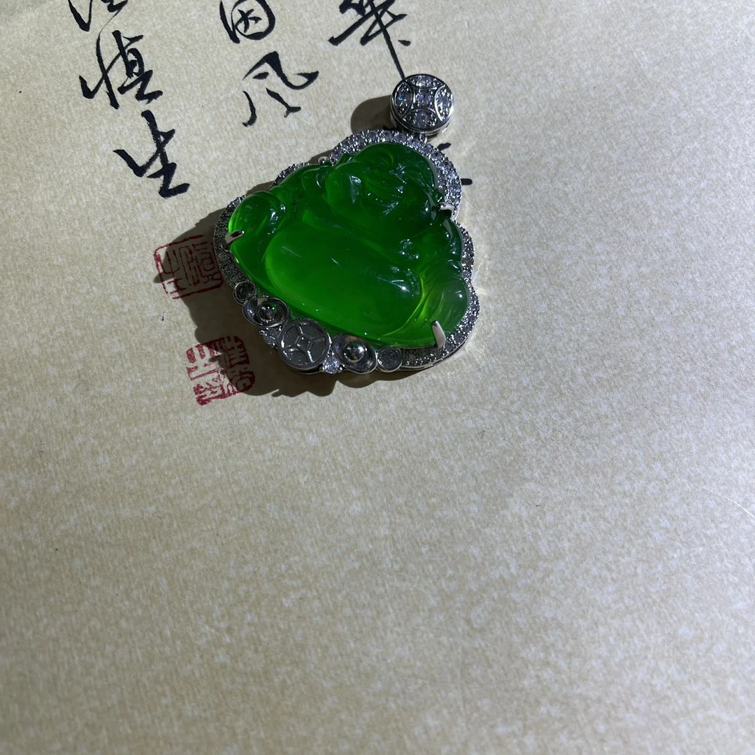 福翠园优选k145吊坠约高40宽49厚10.5多样性发货