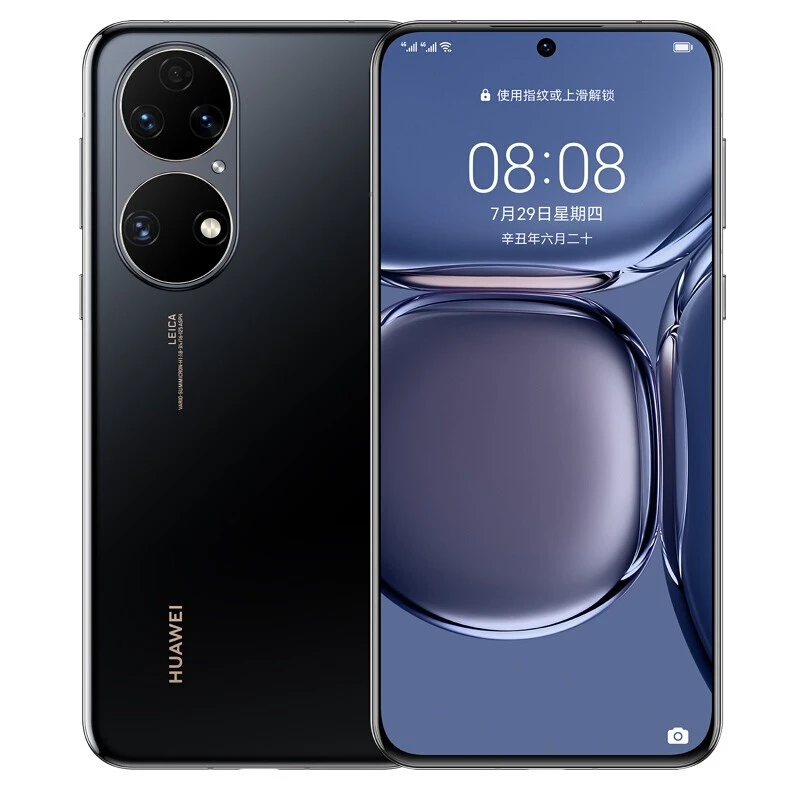 99新 HUAWEI/华为 P50 手机 备用双卡严选优品直屏时尚拍照黑色