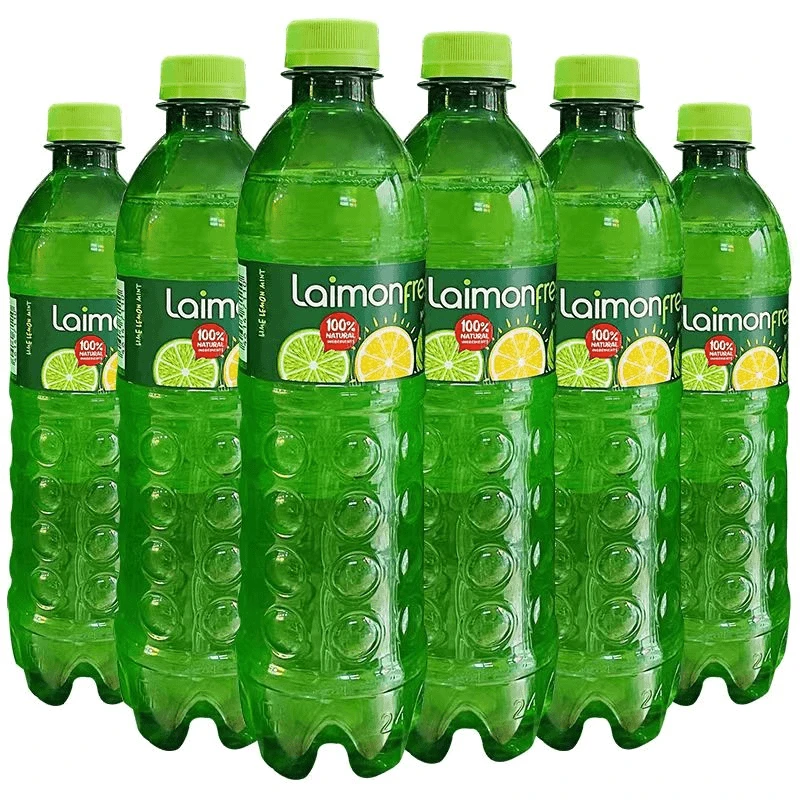 俄罗斯进口莱蒙柠檬青柠薄荷味汽水500ml瓶果味碳酸饮料