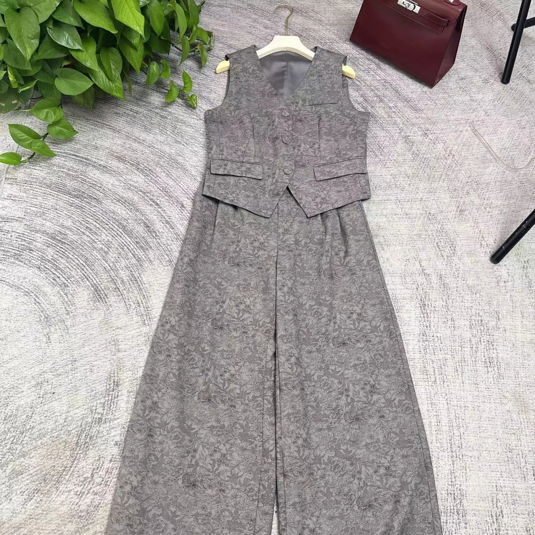 2024V v工作室新款 秋季 提花套装气质显瘦