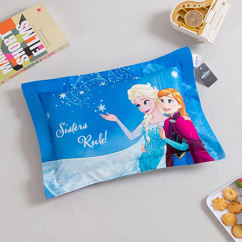 儿童纯棉枕套卡通爱莎公主幼儿园卡通男女小孩全棉枕头套四季通用