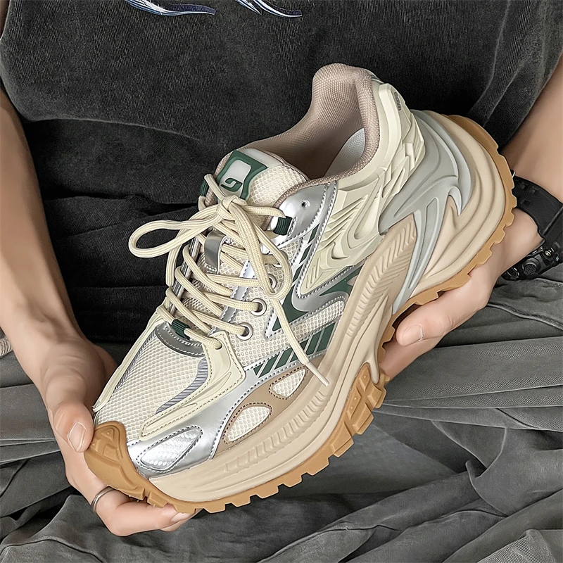 夏季新款情侣响尾蛇系列老爹鞋透气休闲运动鞋百搭增高慢跑