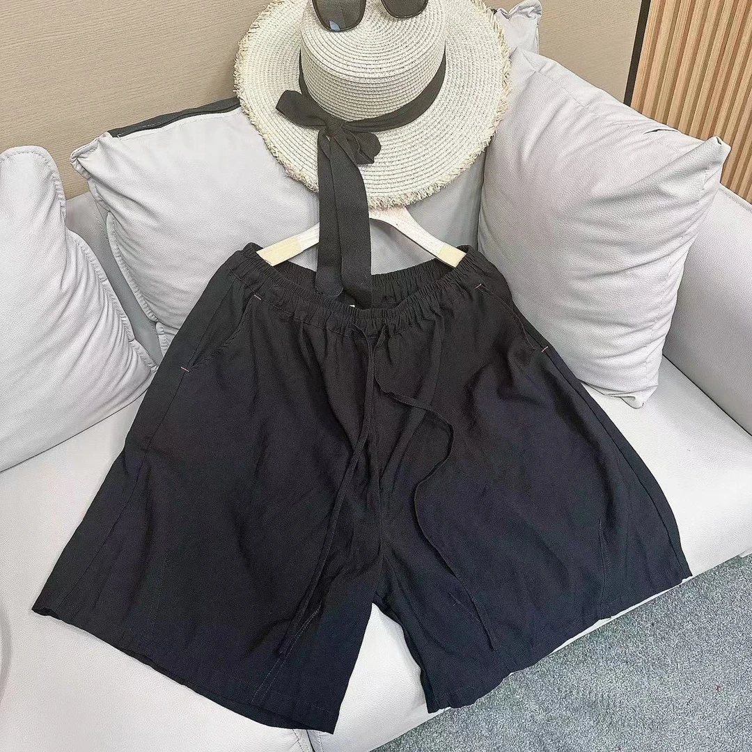 夏季新款日系复古小众文艺减龄宽松铜氨丝裤休闲短裤五分裤裤8022