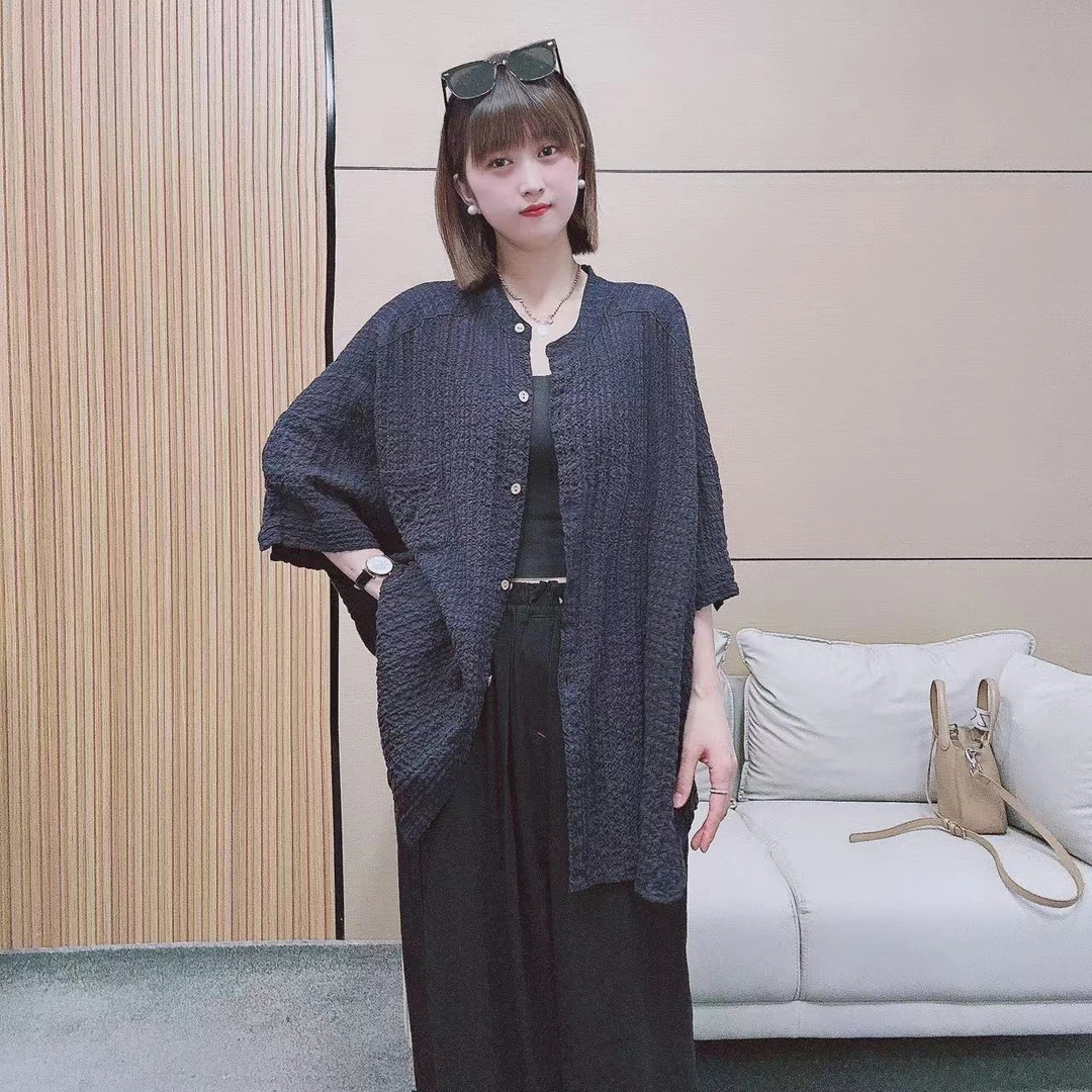 夏季新款日系复古小众文艺减龄宽松短袖上衣883