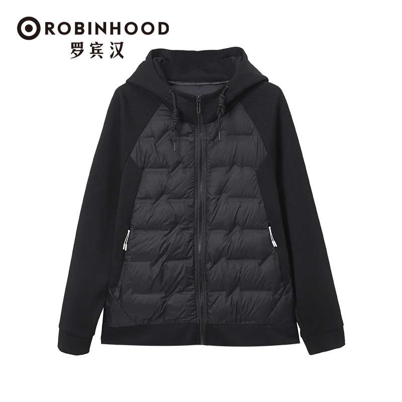 ROBINHOOD/罗宾汉连帽轻薄羽绒服男女同款休闲时尚百搭R041Y5005