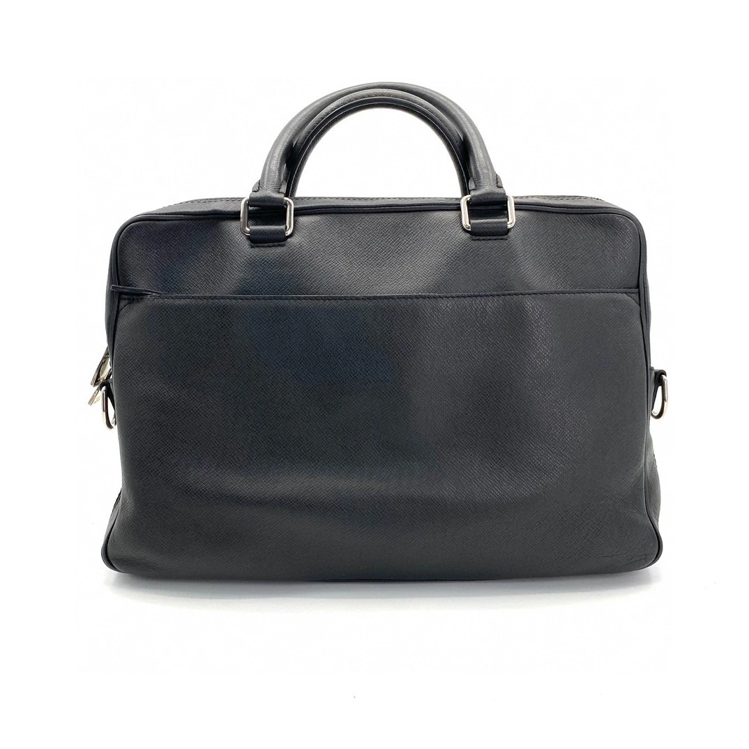 95新 LouisVuitton/路易威登 黑色全皮手提公文包 尺寸37/26商务