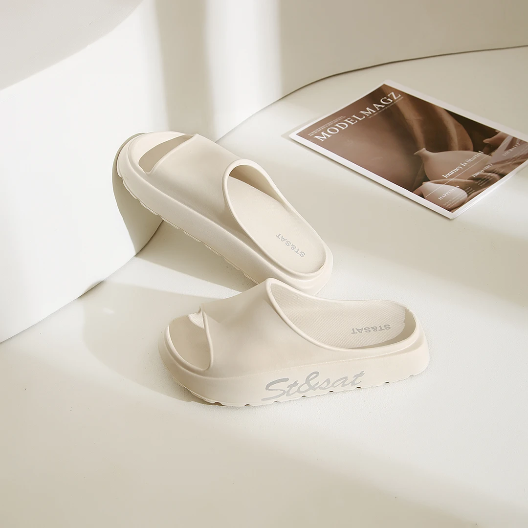 星期六舒适情侣夏季软底拖鞋外穿女士防水夏天厚底防臭居家拖