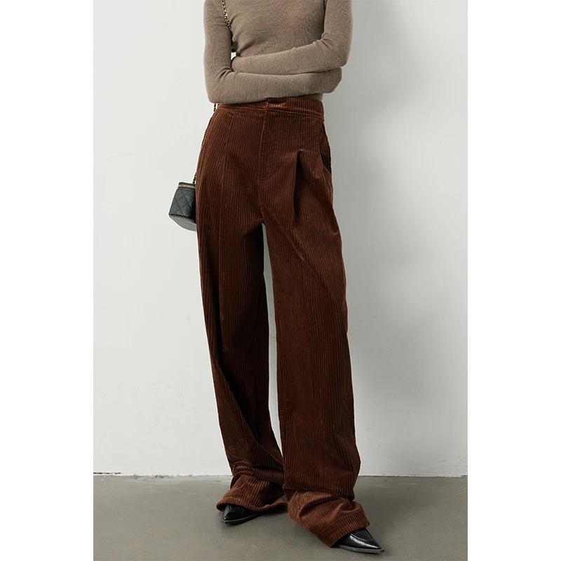 YINYOU原创设计 秋冬刚需B备时髦尖子生灯芯绒长裤