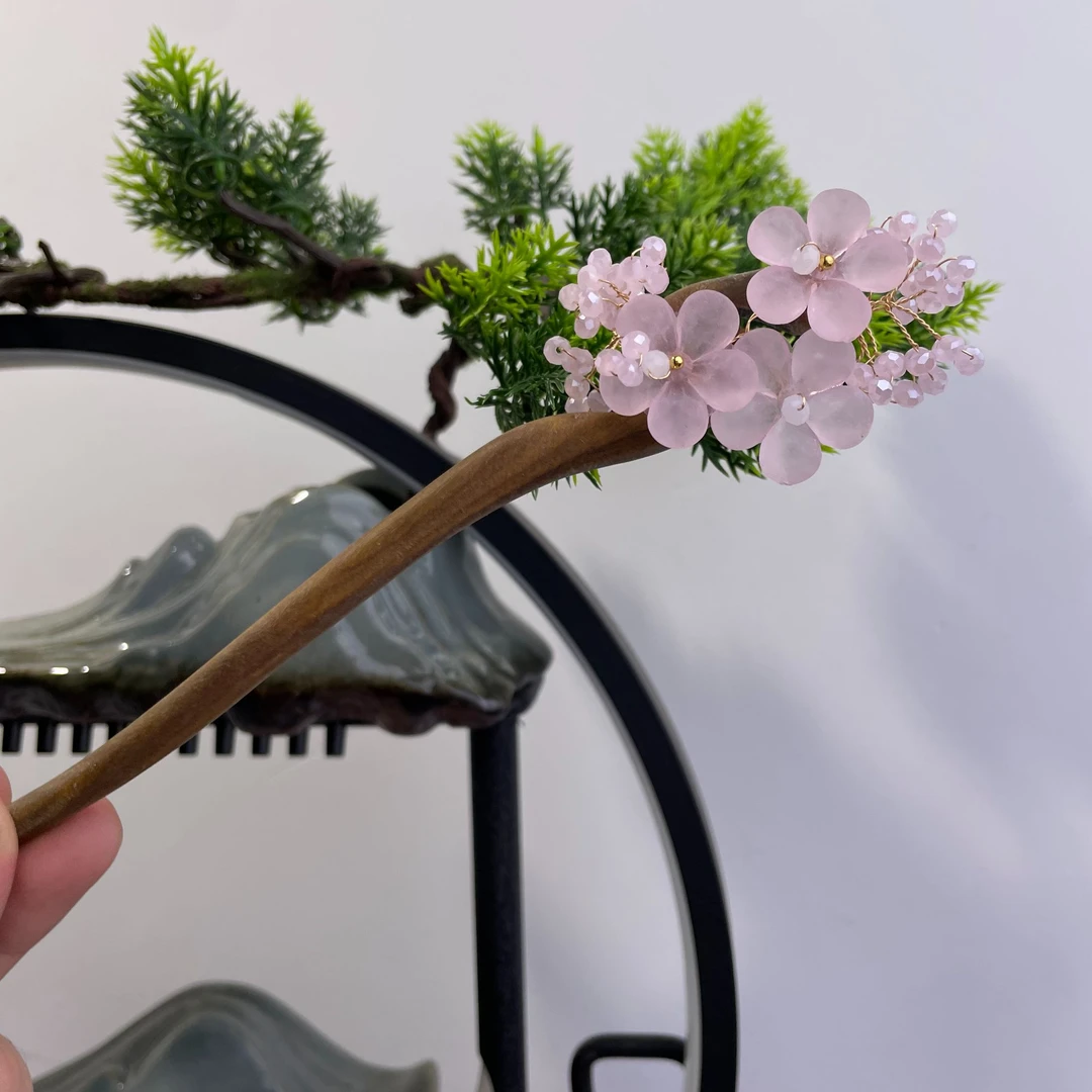 紫光檀木簪子发簪盘发簪发簪子百搭X187