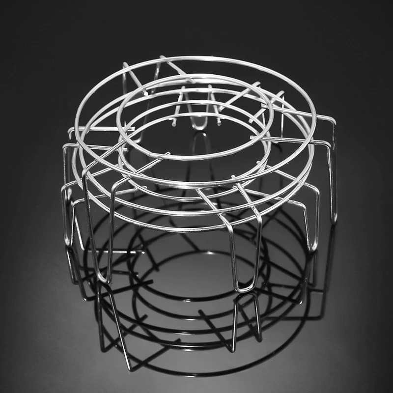 不锈钢蒸架蒸菜三脚架家用蒸笼三角架隔水厨房锅内蒸饭架子蒸菜架