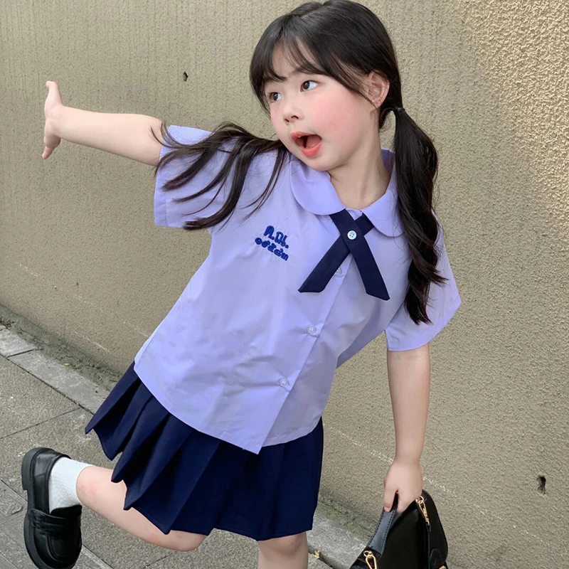 泰国泰式儿童校服套装幼儿园园服中小学生学院风毕业照运动会班服