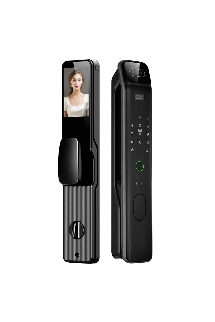 人脸识别指纹密码刷卡钥匙手机远程智能锁