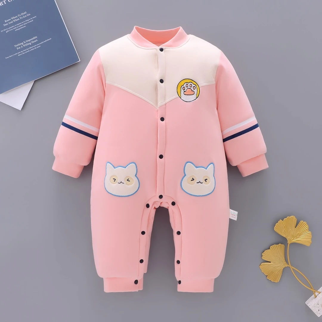 秋冬套装新生儿保暖加厚棉服套装衣服宝宝连体衣外出衣冬装冬季