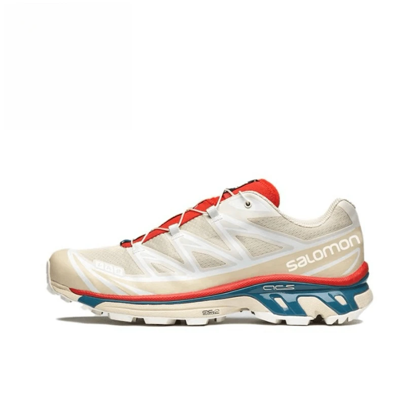 SALOMON/萨洛蒙XT-6 舒适百搭织物防滑 低帮跑步鞋 米灰色472934
