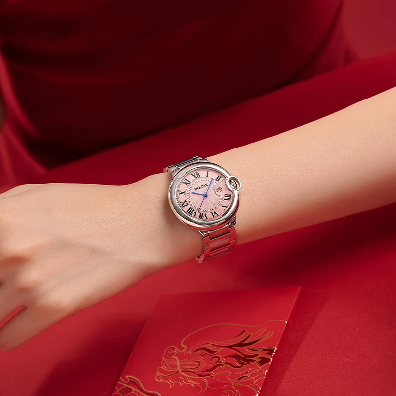 气球系列 气质女款全自动机械腕表日历款（富婆）