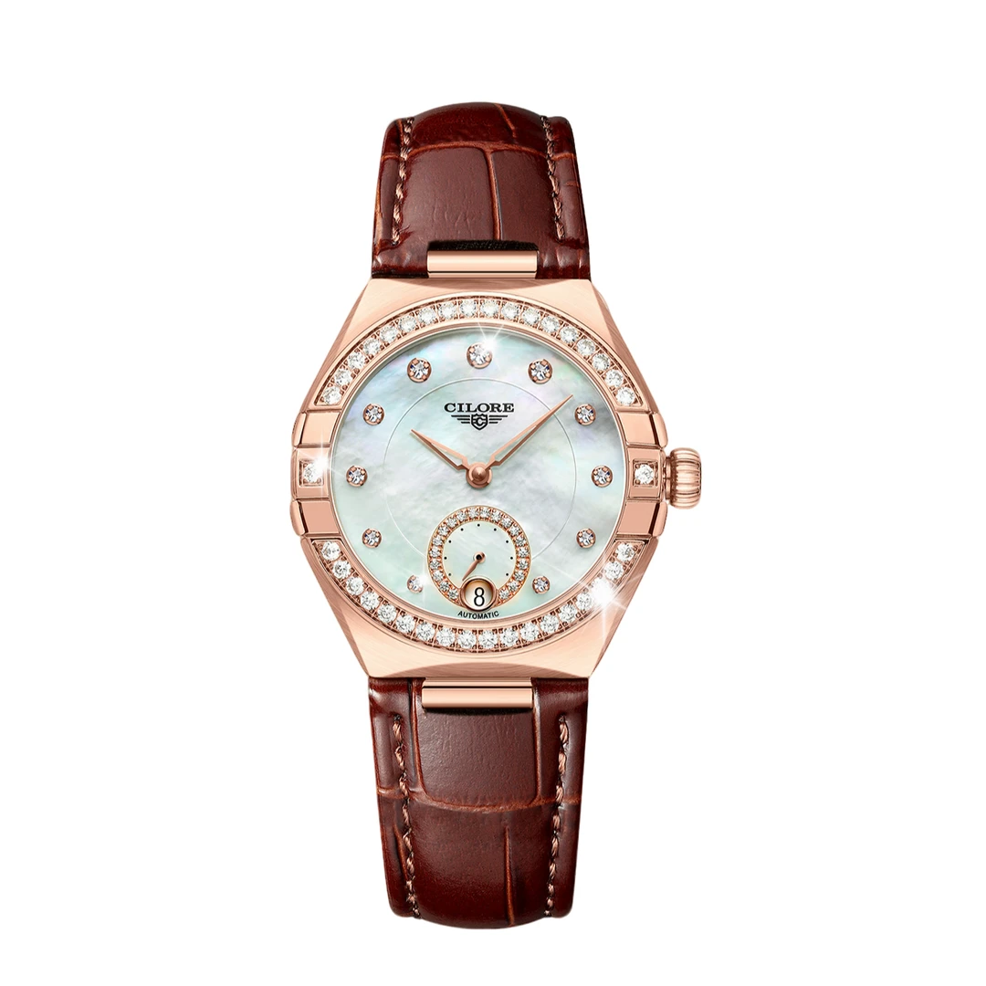 轻奢女款全自动机械腕表日历+镶钻款（欢欢）