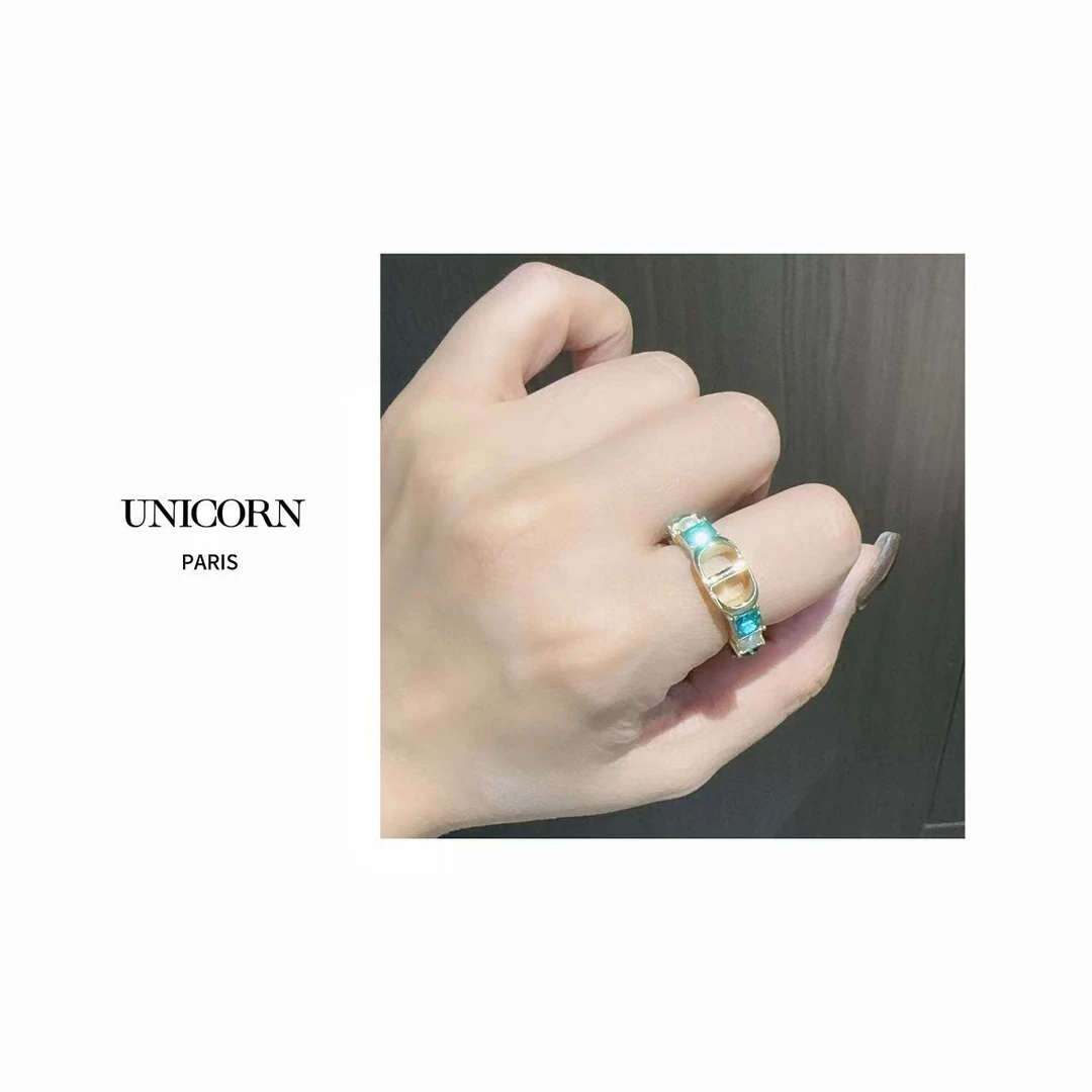 铜合金仿水晶戒指 时尚戒指 JZ0122