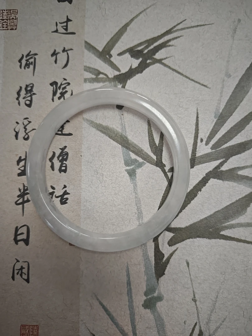 W453缅甸冰透淡绿翡翠