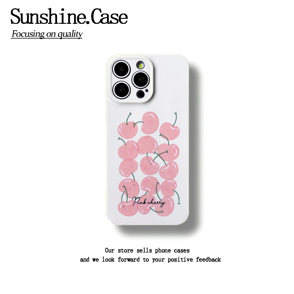 满屏车厘子结菲林软壳适用于苹果华为vivo小米oppo一加防摔手机壳