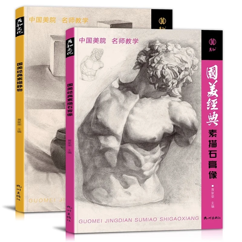 国美经典素描静物素描石膏像临摹书籍精选画册范本零基础入门教程