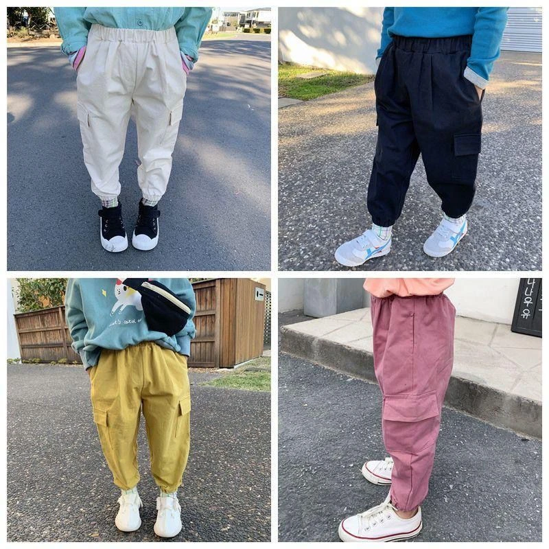 20133抖3 春秋季新款休闲百搭长裤 女童韩版百搭长裤薄款裤子