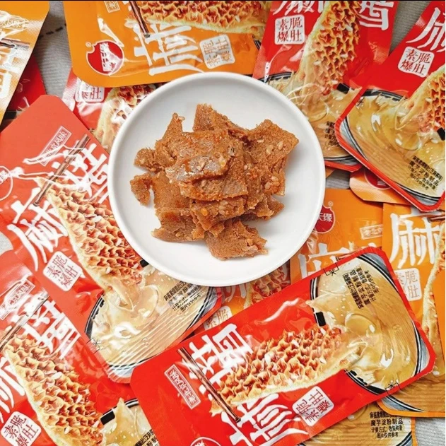 【新疆贝姐】顺天缘麻酱素爆脆肚芝麻酱味/蒜香味300g/盒开袋即食