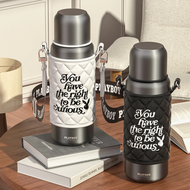 艾可思PLAYBOY茗梵保温杯700mL创意潮流个性保温杯ZB