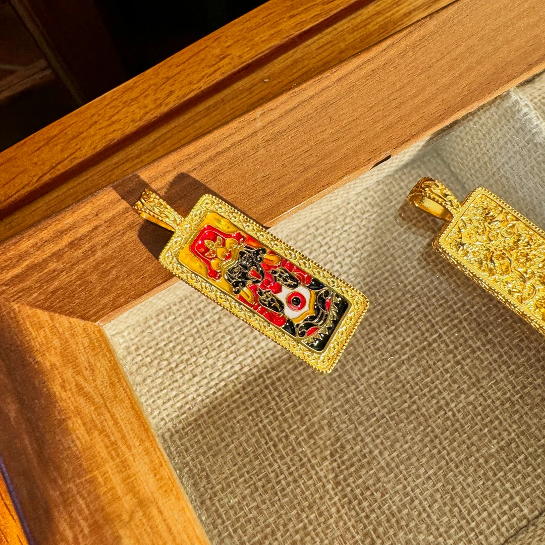 吊坠925银 竖牌扎基拉姆吊坠女纯银s925银饰配饰diy