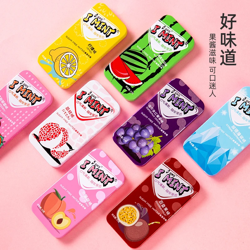 益美滋无糖薄荷糖21g办公室零食糖果高颜值便携清新口味