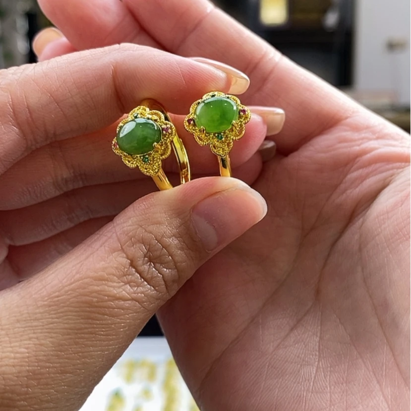【闪购商品】和田玉戒指合金拍一发一,多样性发货