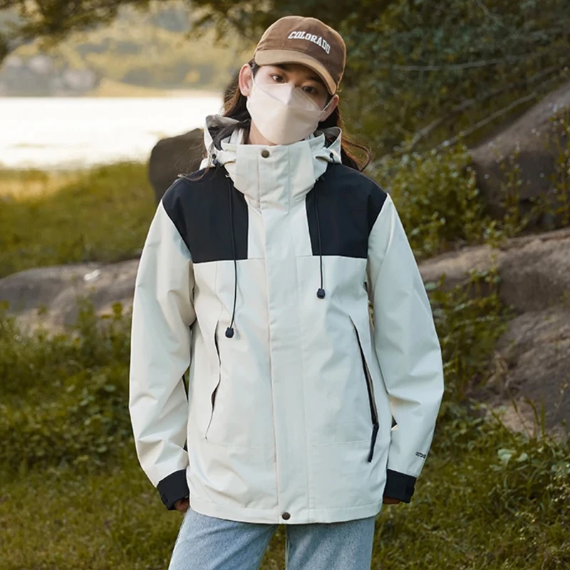 三合一冲锋衣男女2024新款可拆卸登山外套秋冬防风透气防水夹克05