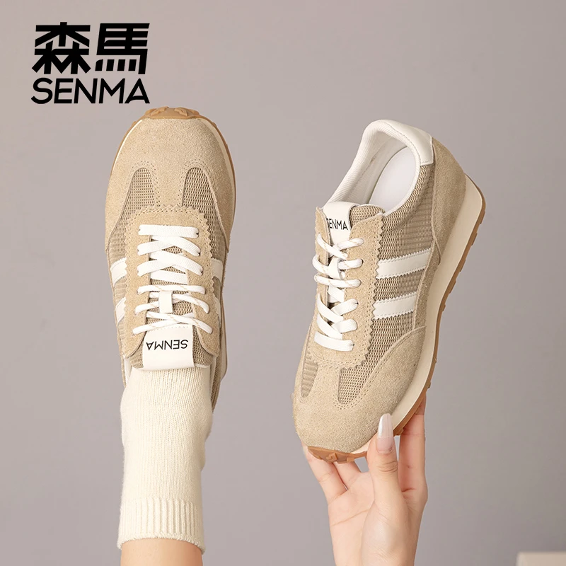 森马/SENMA秋季爆款休闲时尚女鞋德训鞋透气舒适小众ins校园风