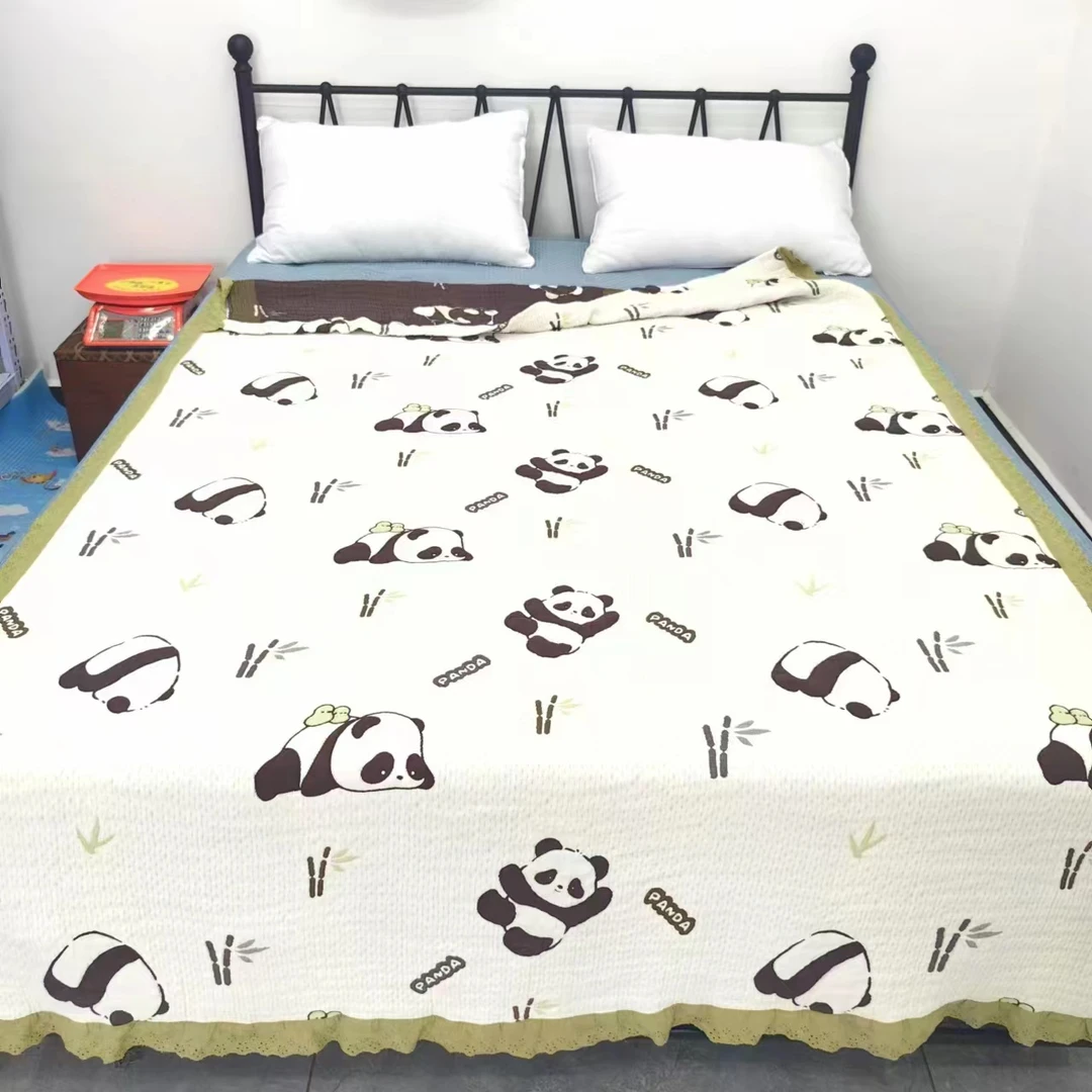 【泡芙被】精梳棉纱布泡芙被柔软透气双面